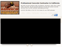Tablet Screenshot of longsconcrete.net